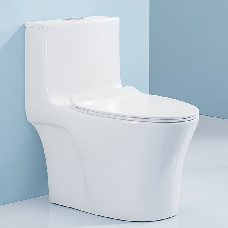 Modern Seat Included Flush Toilet 1-Piece White Urine Toilet for Bathroom