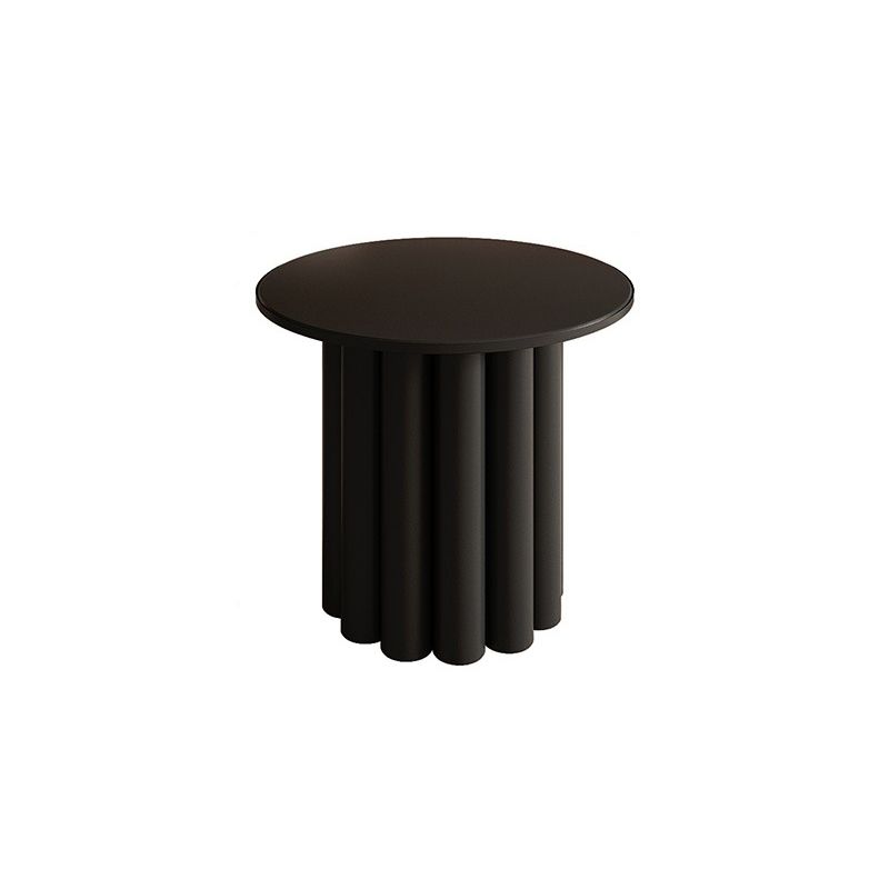 Pedestal Base Design Round Wooden Table Modern Style Coffee Table