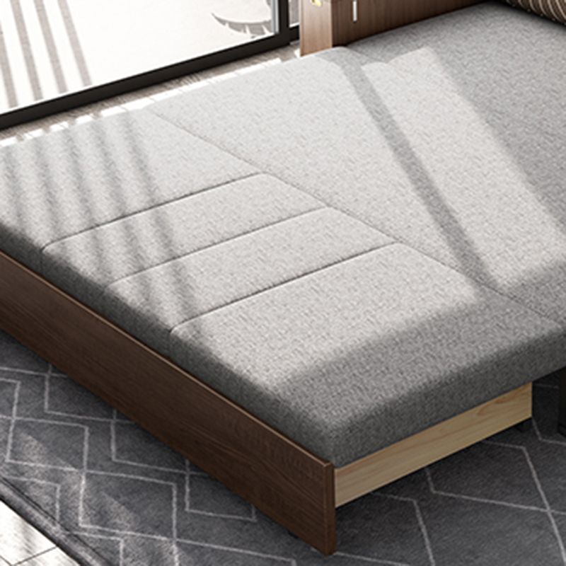 29" Wide Contemporary Sleeper Sofa Futon Gray Storage Sleeper Sofa