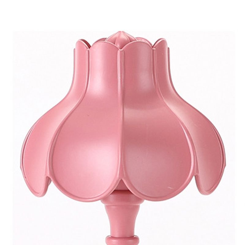 Flower USB Charging Table Lamp Contemporary Style Macaron Desk Lamp for Bedroom