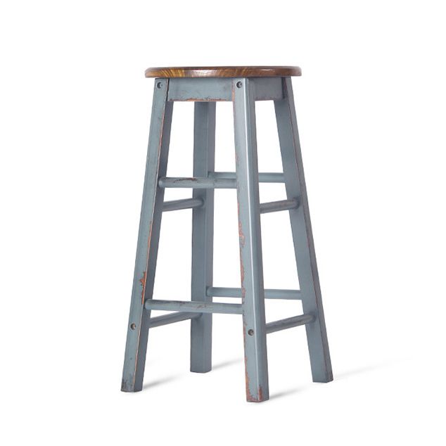 Industrial Style Bar-stool Iron Legs Counter Stool for Kitchen
