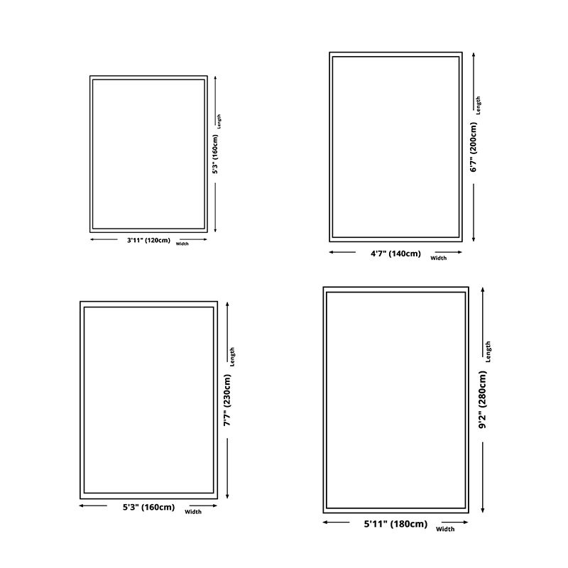 Goud modern tapijt polyester bladeren tapijt tapijt niet-slip achterste tapijt voor woningdecoratie