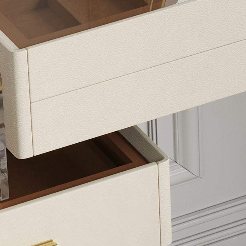 Glam Slate Top Dressing Table Stool Set Solid Wood Makeup Counter