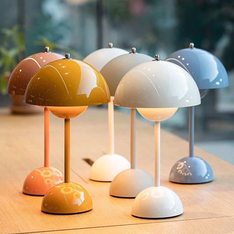 Dome Table Light Nordic Style Metal Night Table Lamp for Bedside