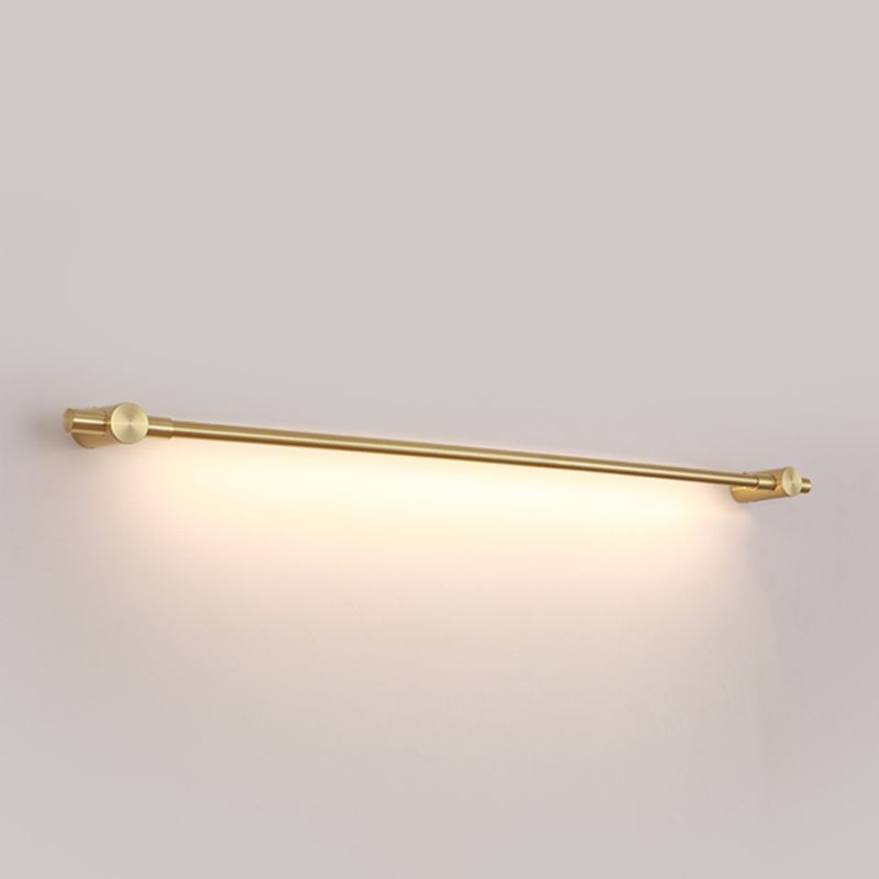 Moderne lichte luxe stijl lineaire wandgemonteerde ijdelheid lichten aluminium wand sconce verlichting in gouden afwerking
