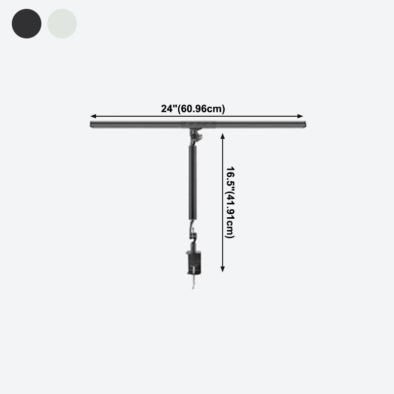 Lampe de table de chevet à LED en métal dans la lampe de table intérieure réglable moderne à style concis moderne