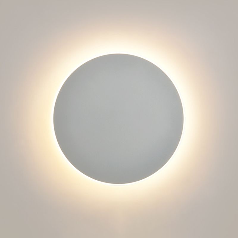 LED Wall Mount Light Modern Style Round Shape Wall Sconce Light Fixture for Bedroom