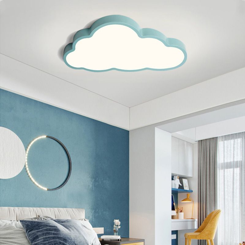 Cloud Flush Mount Light Fixtures Kids Acrylic Ceiling Light Fixtures for Bedroom
