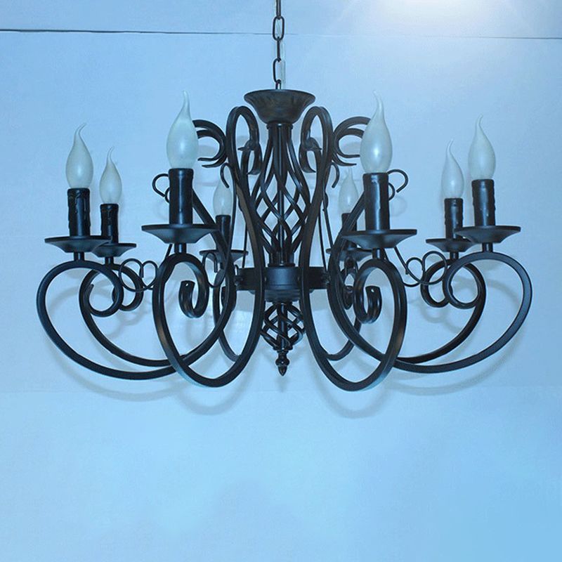 Luces de lámpara de araña únicas Fixros de luz colgante de metal tradicionales