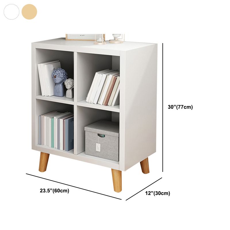 11.8" Wide Contemporary Shelf Closed Back Wood Natural Bookcase