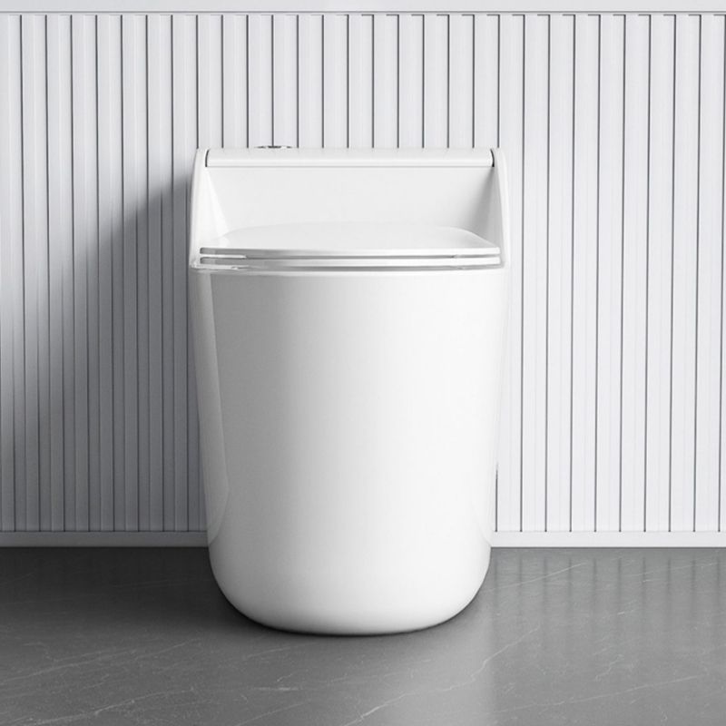 Traditional Ceramic Flush Toilet Floor Mounted Urine Toilet with Seat for Washroom