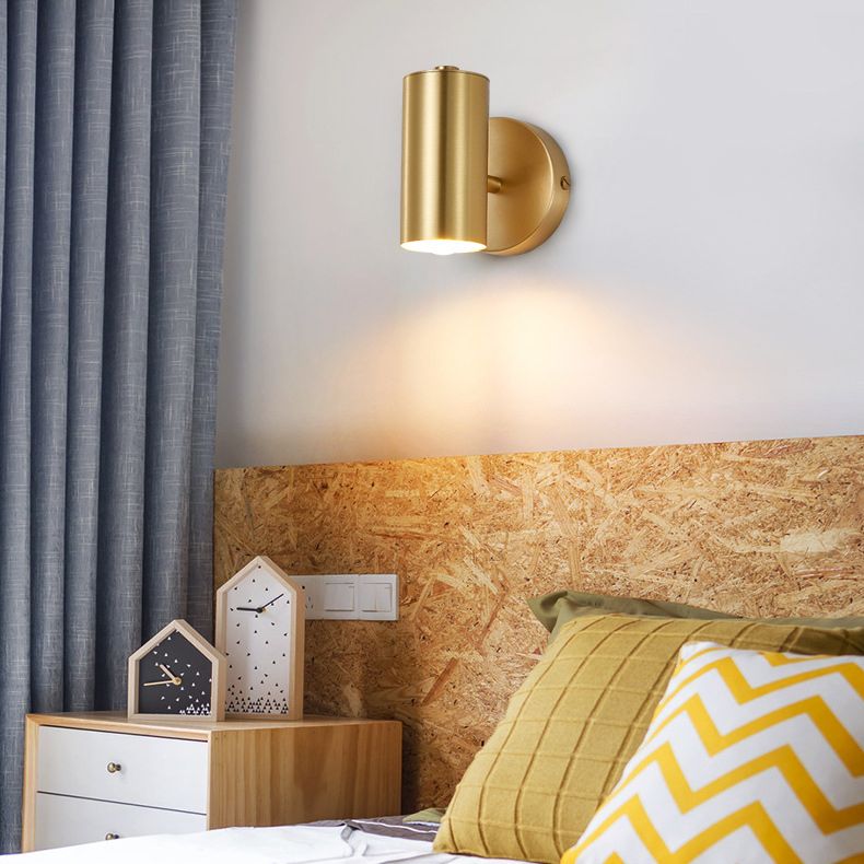 Lampada da parete di rame elettroplate in moderna luce da parete interno in ottone in ottone in ottone