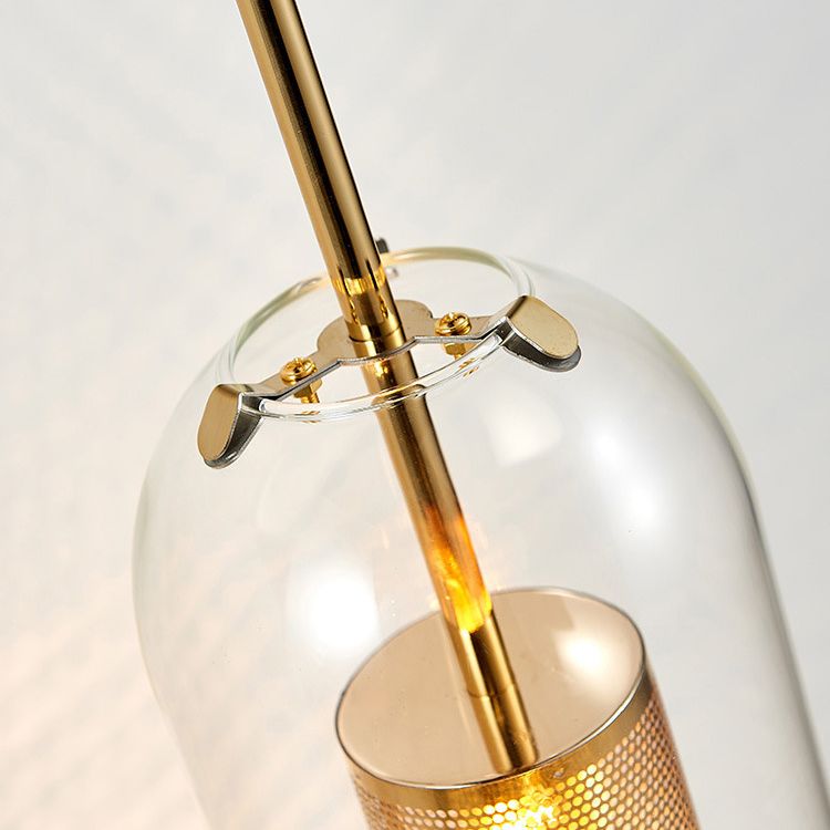 Industrial Glass Vanity Light Minimalist Wall Light Sconce for Bathroom