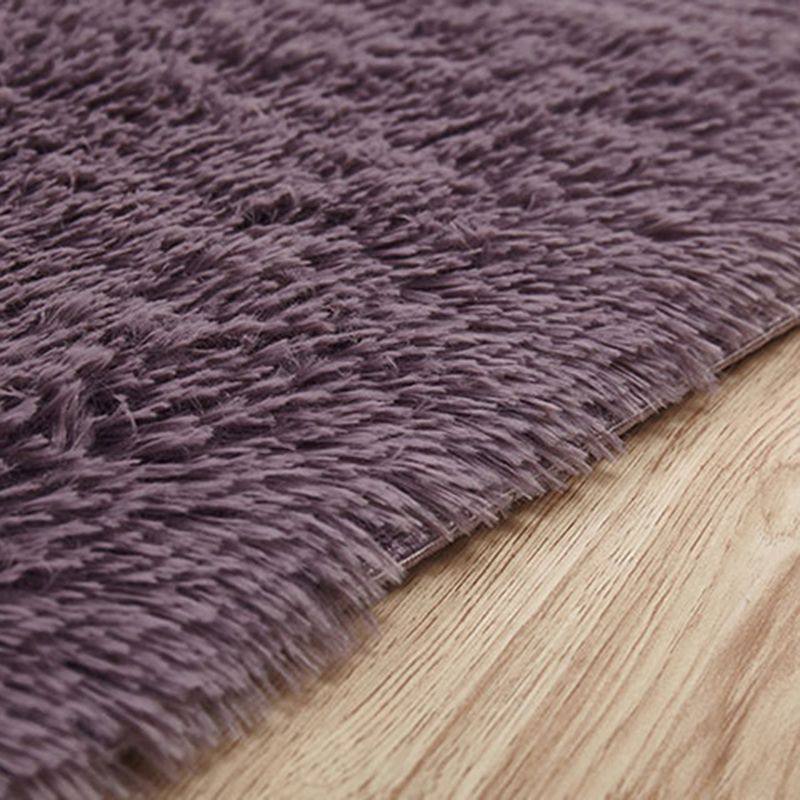 Pink Casual Rug Blending Solid Color Rug Non-Slip Backing Rug for Drawing Room