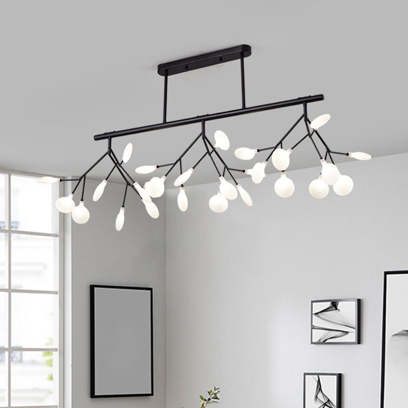 27 Lights Firefly Island Pendant Modern Acrylic Ceiling Lights for Dining Room