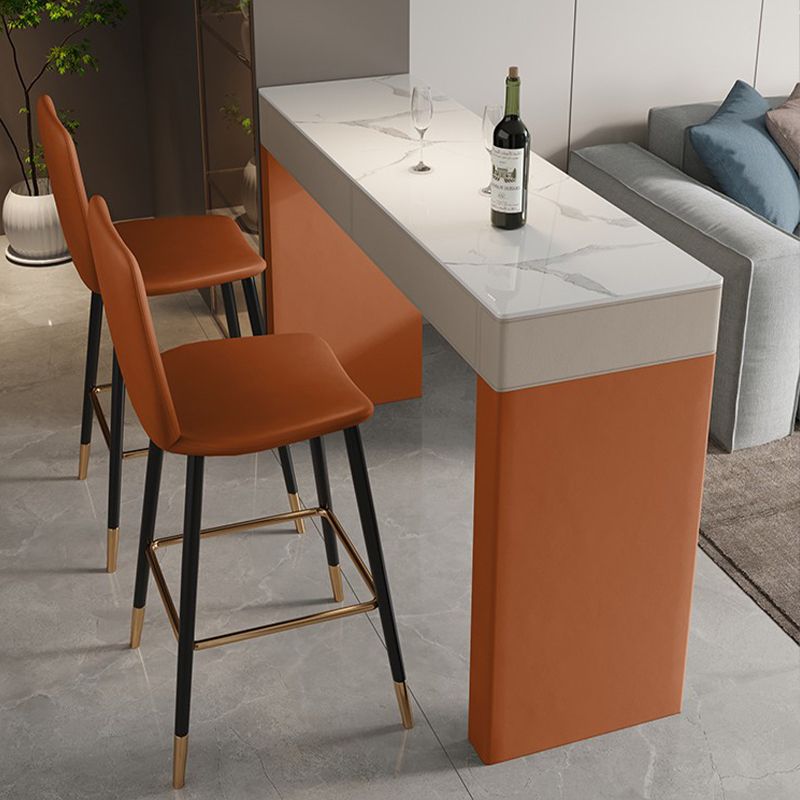 Contemporary Low Back Counter-height Stool with Upholstered for Living Room