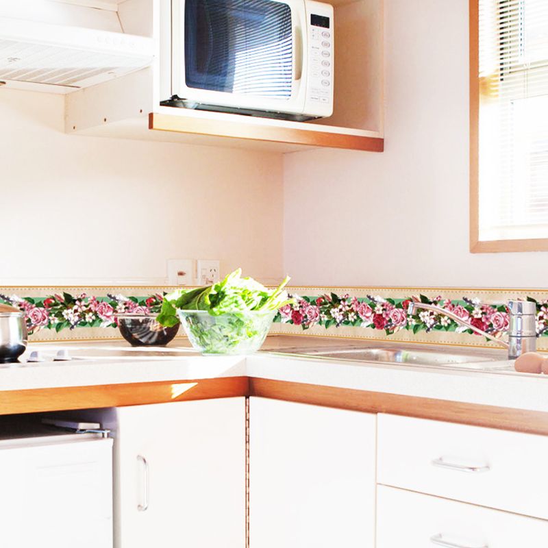 2 Pcs Blooming Peonies Wallpapers Pick Up Sticks Farmhouse Bathroom Wall Art, 33' x 4"