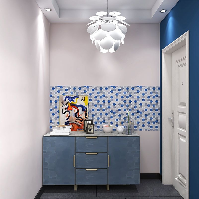 Square Subway Tile Water Resistant Peel & Stick Tile for Kitchen Backsplash