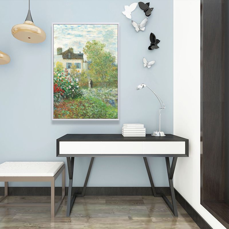 Stunning Nature Scenery Painting for Bedroom Country Landscape Wall Art in Green