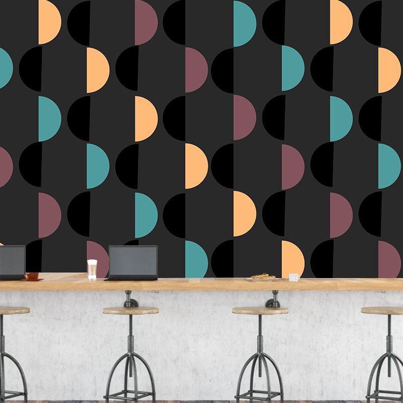 Soft Color Wall Mural Geometry Sleeping Room Home Decoration Wall Covering