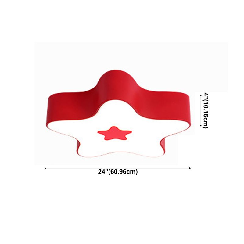 Pentagramma Forma LED Lampada da Soffitto Acrilico Moderno 1 Luce Flush Mount per Classroom