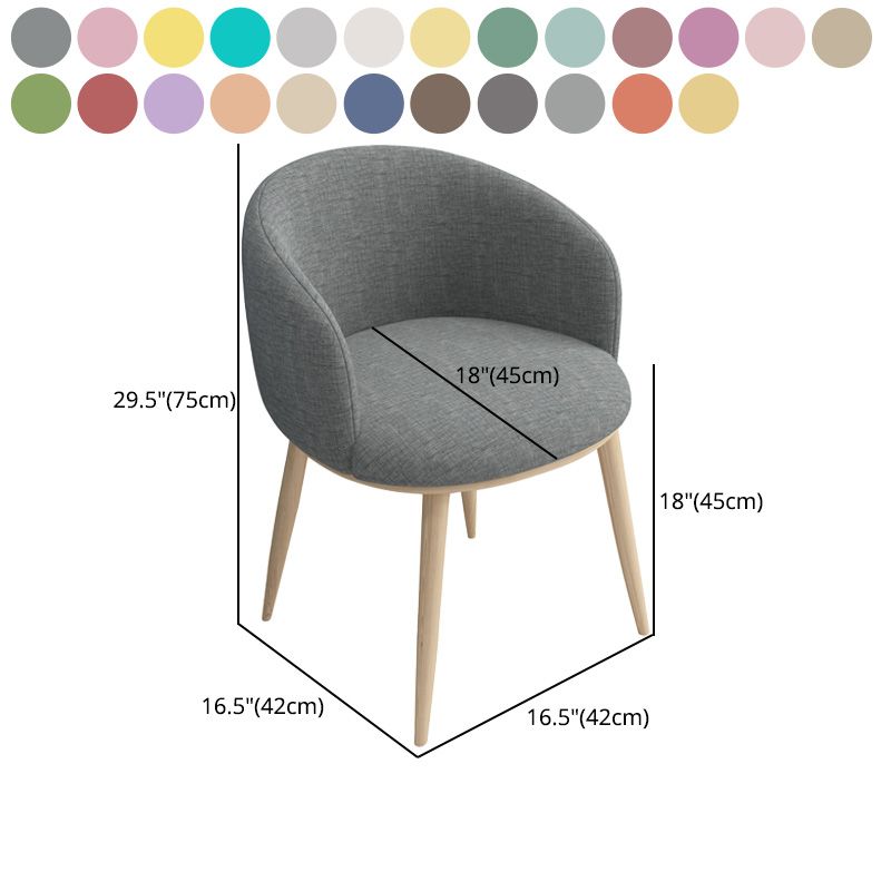 Glam 16.5" Wide Arm Chair Parsons Dining Chair for Dining Room