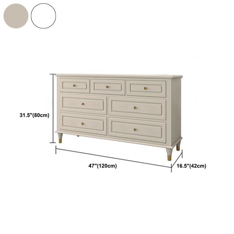 Glam Horizontal Storage Chest Bedroom 16.2" Wide Wooden Chest with Drawers