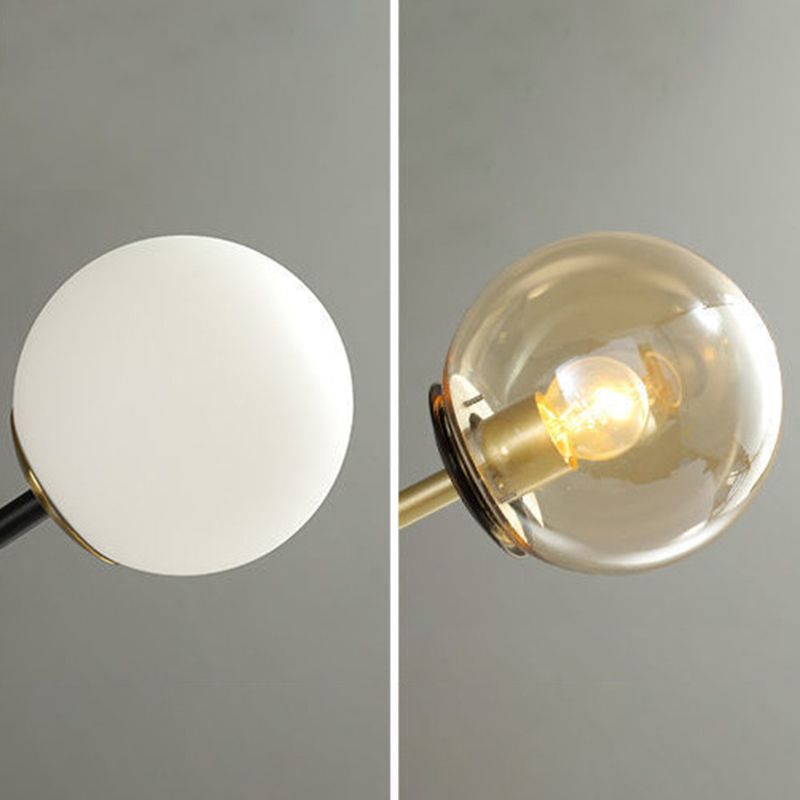 Ball Glass Island Lighting Fixture Nordic Style Island Chandelier Light with Angel Decor