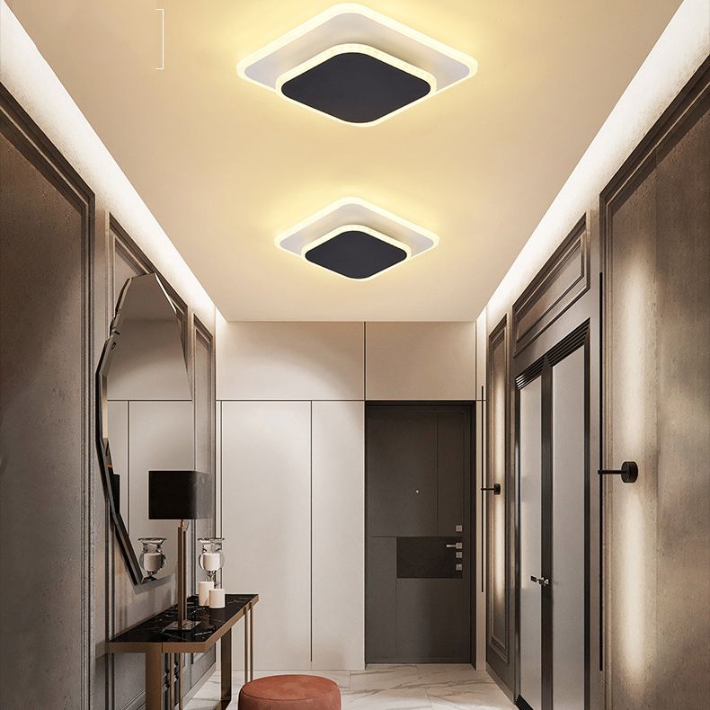 Lámpara de techo LED de montaje empotrado contemporánea para dormitorio