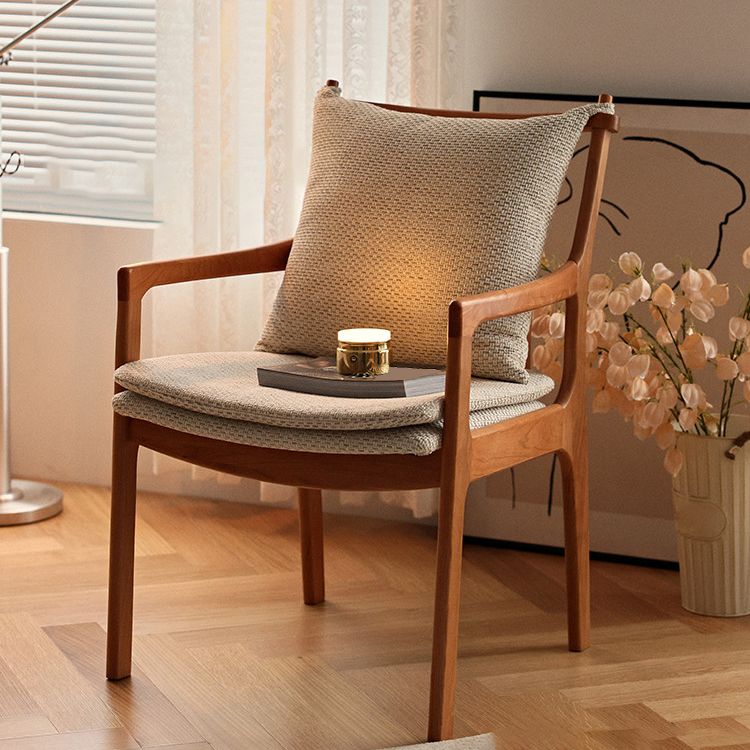 Home Contemporary Dining Chair Solid Wood Upholstered Dining Chair