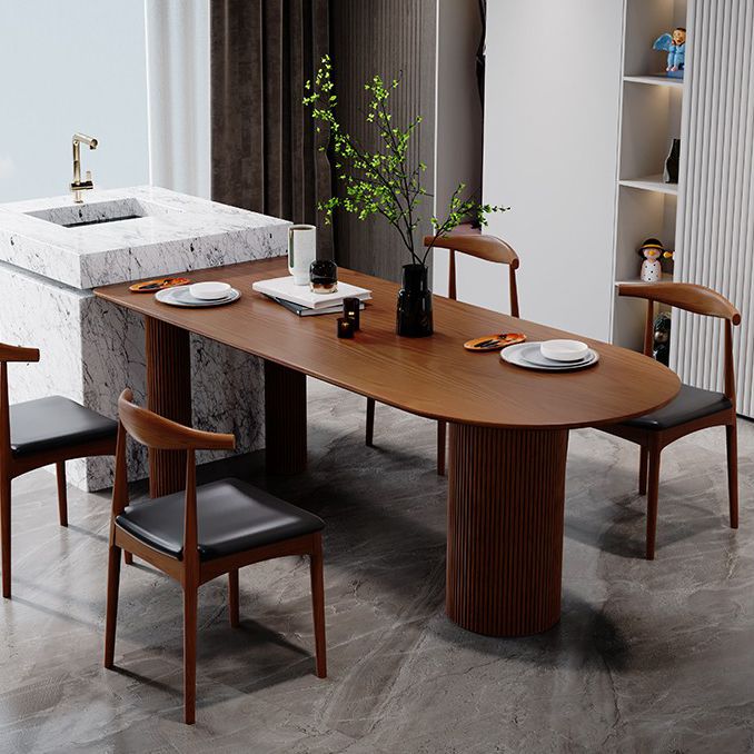 Mesa de madera de pino de forma gratuita para la mesa interior moderna del restaurante con 3 patas
