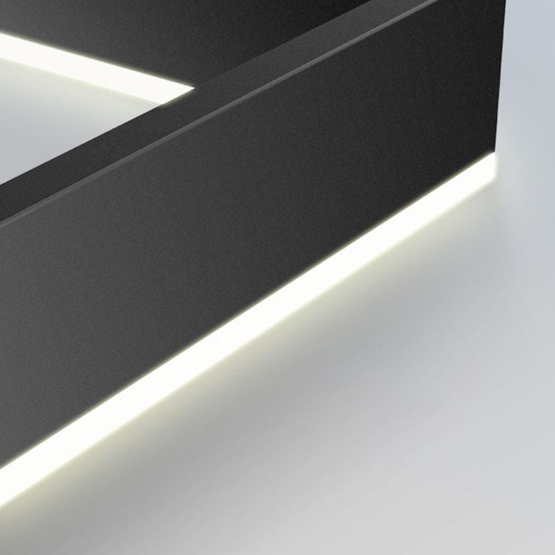 Múltiples cuadrados accesorios de iluminación colgante de araña moderna para comedor