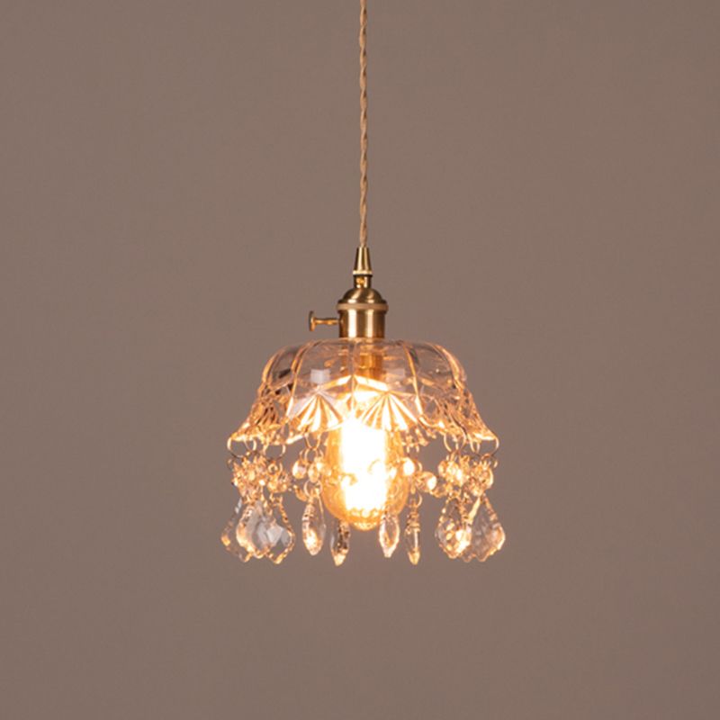 Modern Hanging Light Glass Shade Pendant Lighting Fixture for Sitting Room