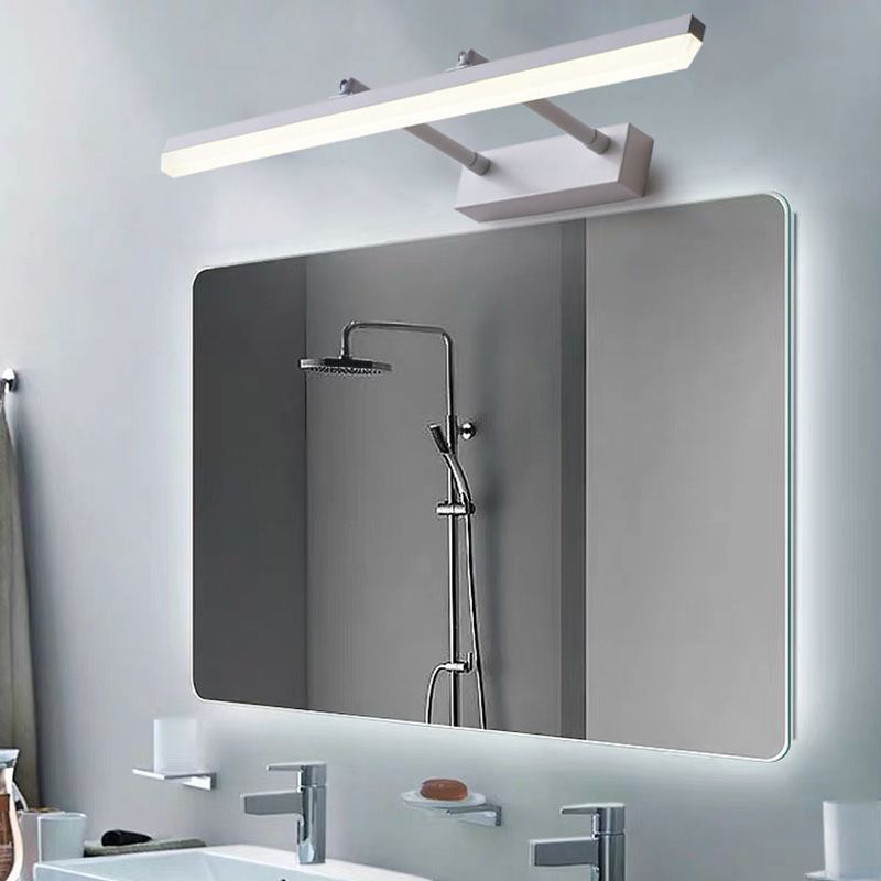 Metal Strip Extendable Wall Lamp Modern Colorful LED Mirror Light for Bathroom