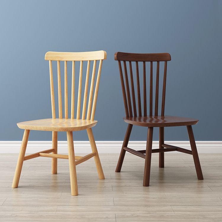 Chaise de salle à manger carrée en bois de cuisine contemporaine Windsor Back Dining Dining Side Fictor