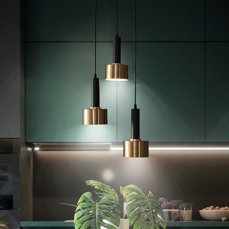 Brass Grenade Shaped Ceiling Light Simplicity 3 Heads Metallic Suspension Light Fixture