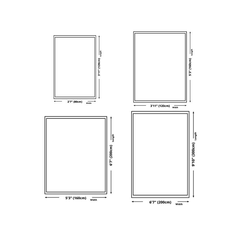 Gray Modern Rug Polyester Feather Indoor Rug Washable Rug for Living Room