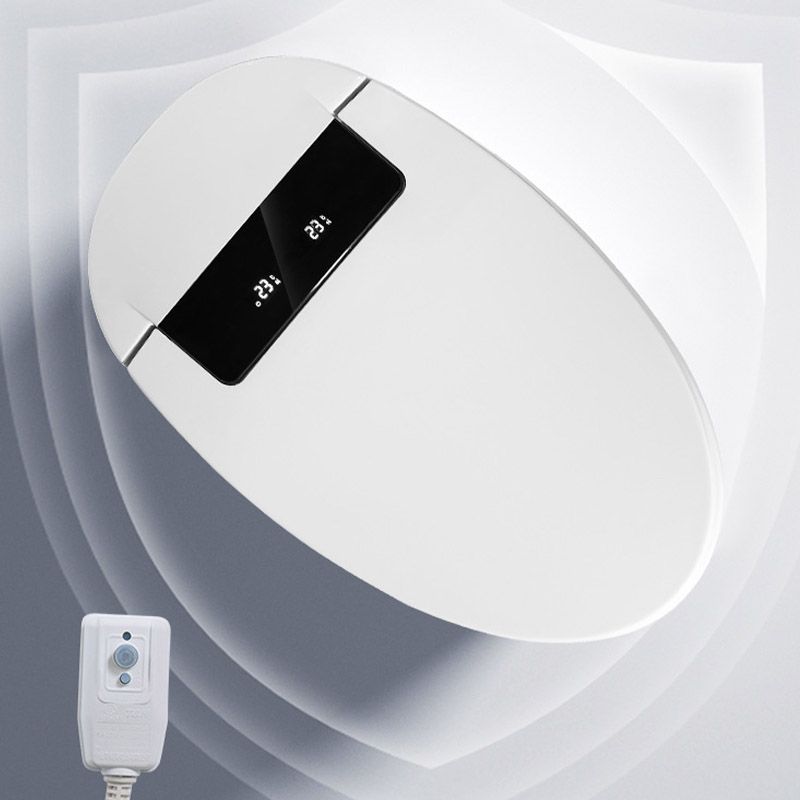 Modern All-In-One Toilet White Flush Toilet with Seat for Bathroom