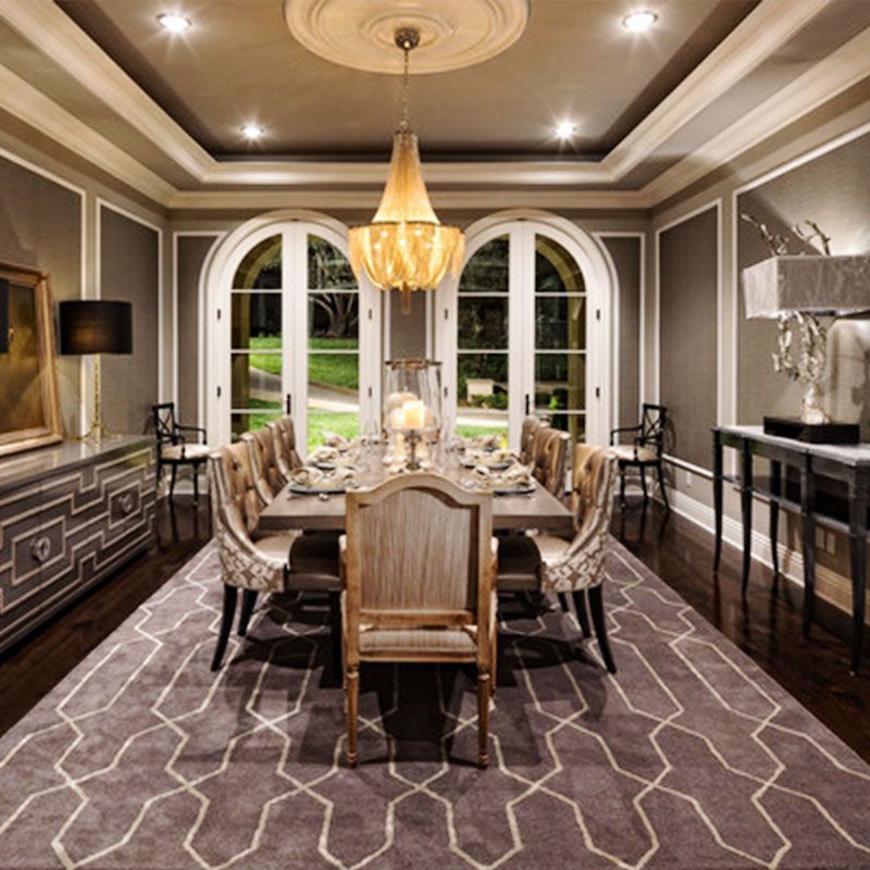 Eigentijds rijk kroonluchter aluminium ketting eetkamer plafond suspensielamp