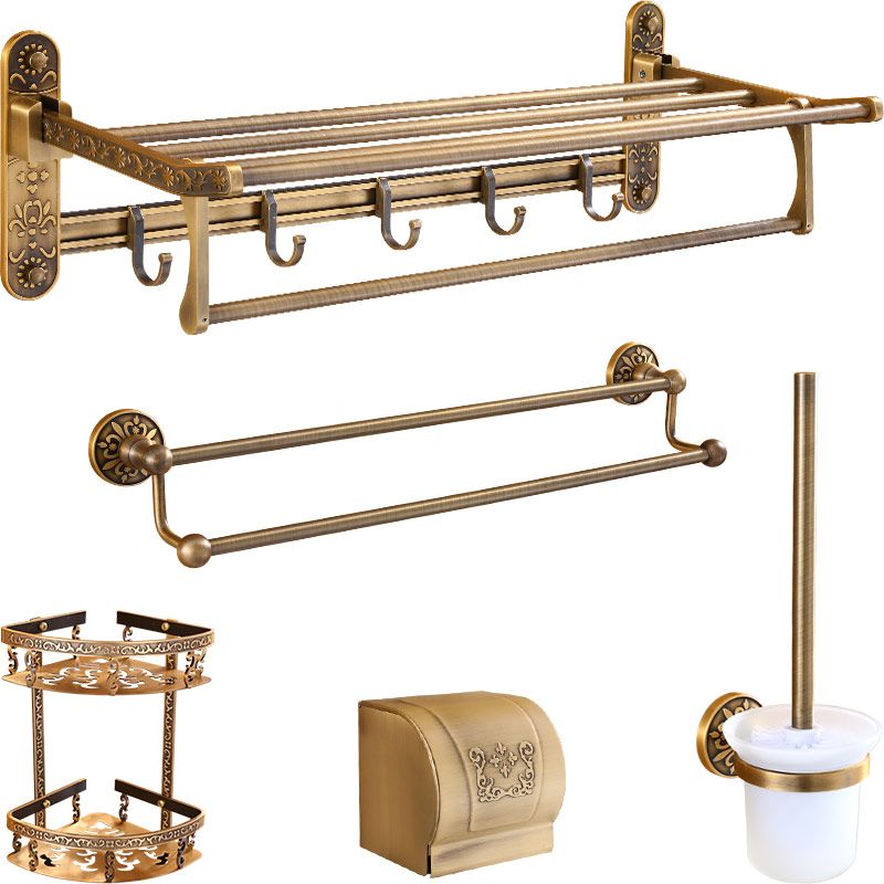 Traditional Vintage Brass Bathroom Accessory As Individual Or As a Set