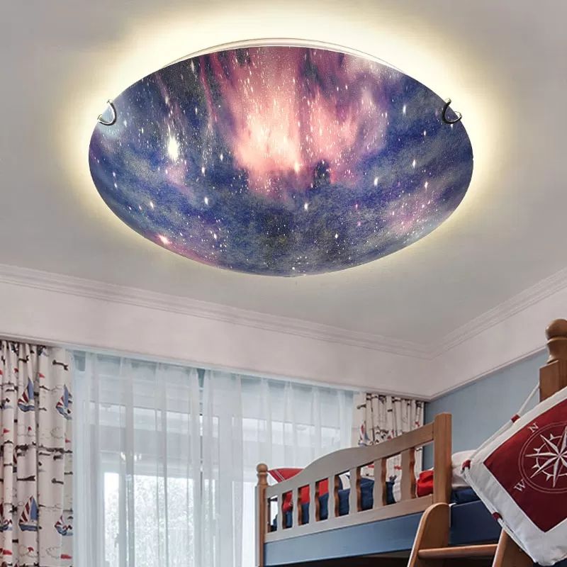 Moderne stijl meerkleurige plafondlamp Universe Glass LED inbouwlamp voor verpleegkamer