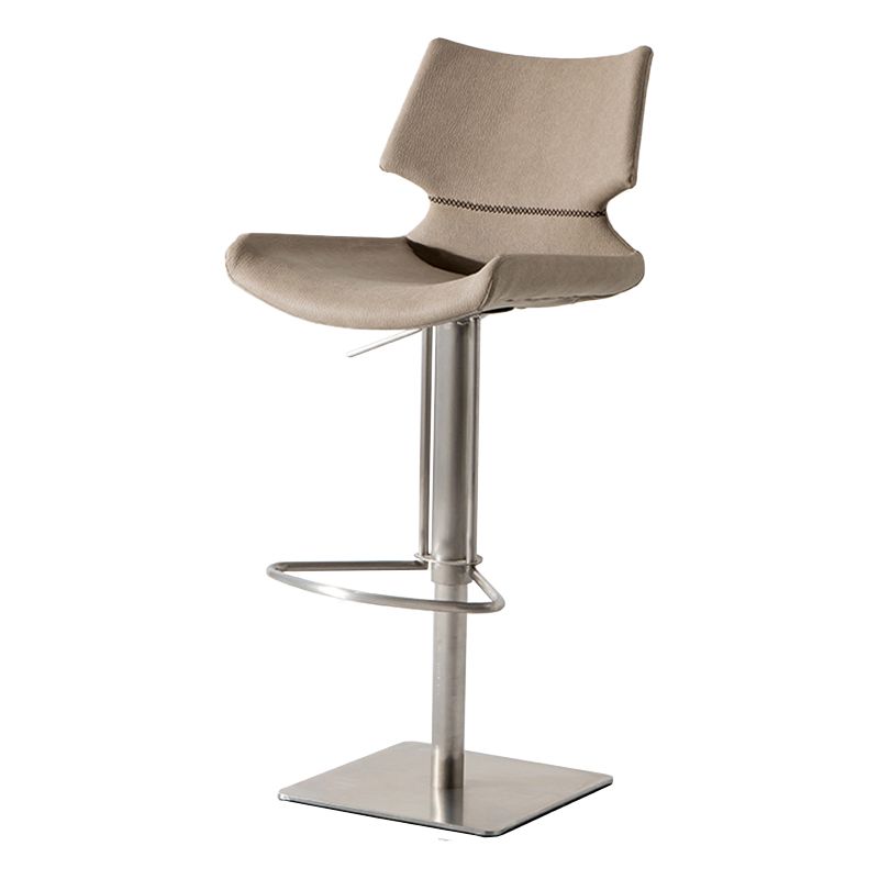 Contemporary Indoor Bar Stool Upholstered Bar Stool with Metal Base