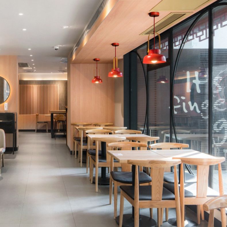 Metaalrode afwerking hanger lamp geometrisch 1 kop vintage hangend plafondlicht voor restaurant