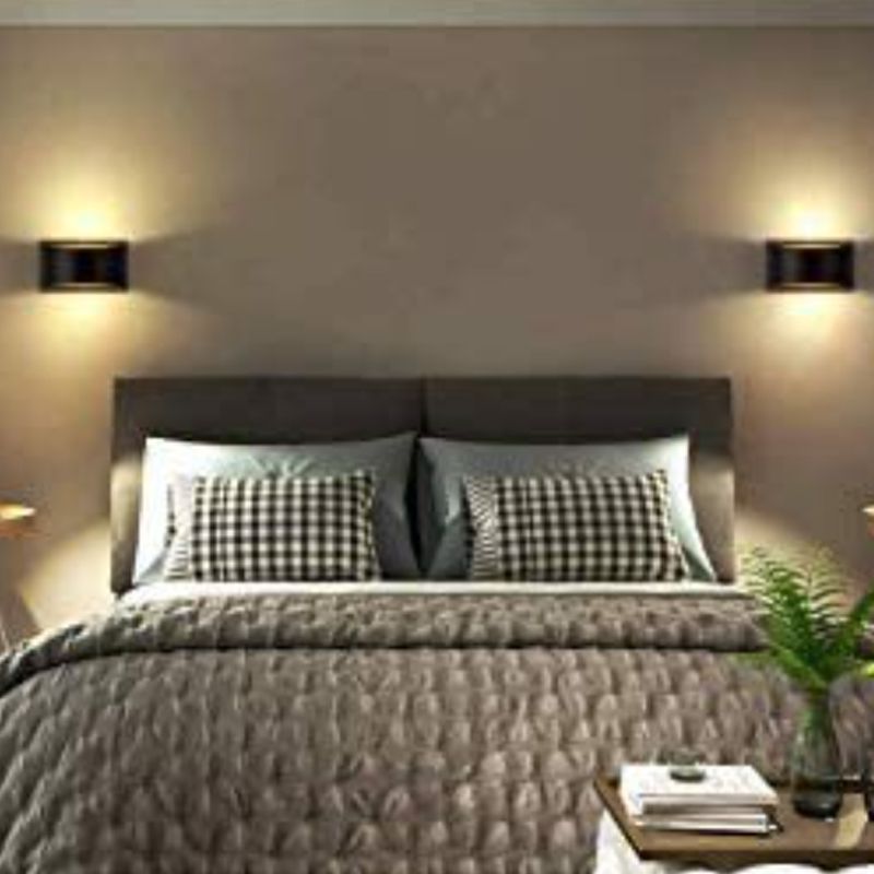 Geometrische Form Metallwandbeleuchtung moderne Stil 2 Lichter Wandleuchten