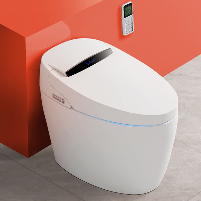 Contemporary Floor Mounted Toilet Indoor One Piece Toilet Bowl