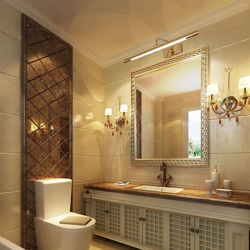 LED Mirror Lamp American Retro Style Bathroom Toilet Washroom Mirror Light Fixture