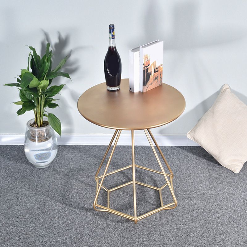 Industrial Metal Accent Table Nightstand 19.68" Tall Bedside Cabinet