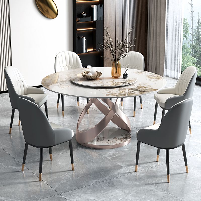 Sintered Stone Top Table Round Dining Table for Home Kitchen Dinner Furniture