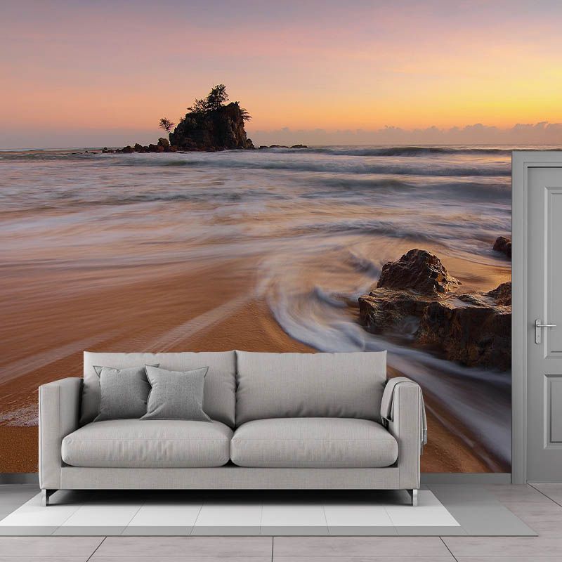 Modern Wall Mural Tropical Photography Sea Pattern Peel and Stick