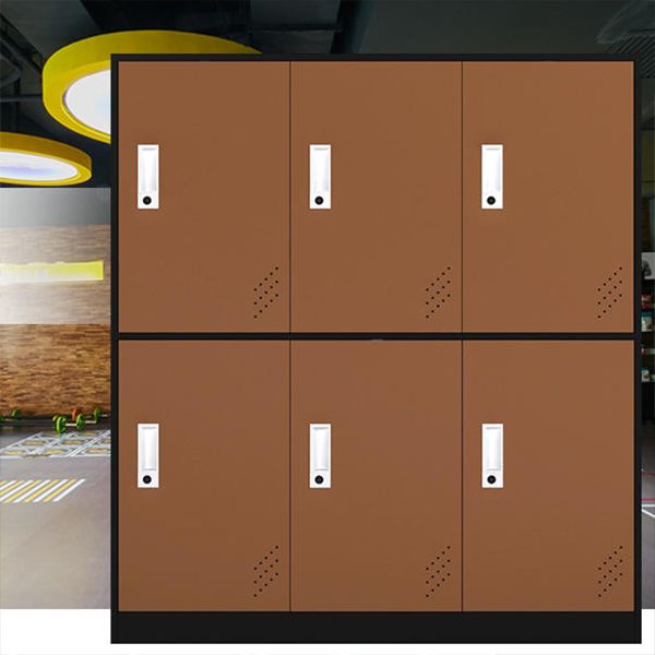 Modern Hinged Storage Cabinet Steel Non-Hanging Wardrobe Armoire